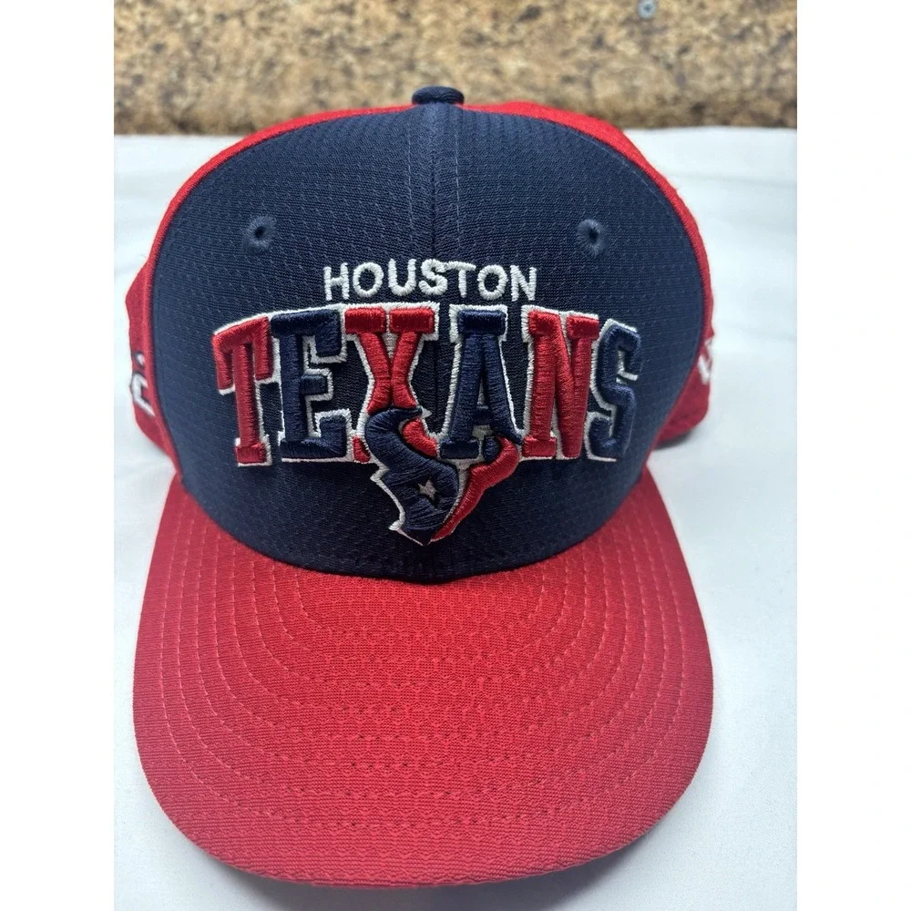 New Era Houston Texans 59Fifty NFL On Field Hat Sideline 2002 Fitted Sz 6‎ 1/2